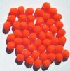 50 6mm Faceted Opaque Orange Firepolish Beads